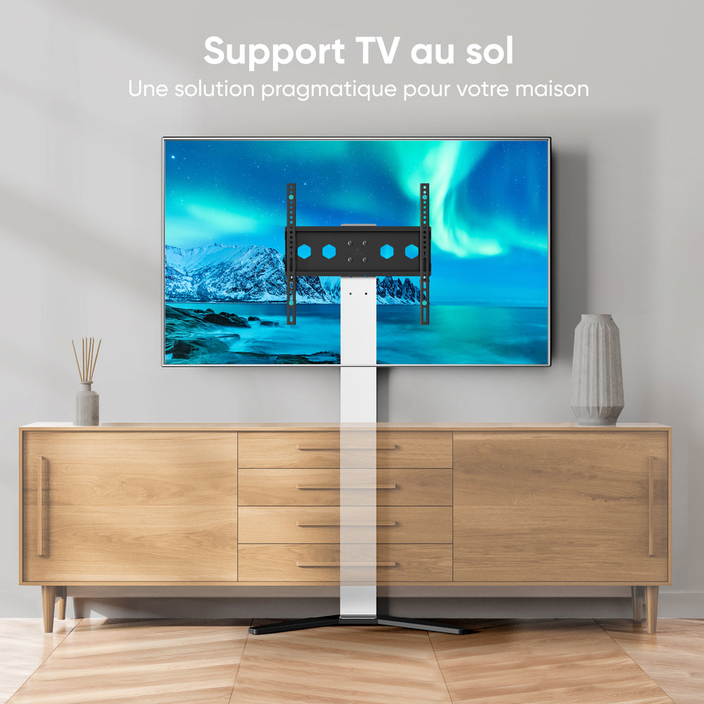 Support TV intérieur ONKRON pour 26"-65", max 35 kg, blanc TS1140