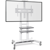 Support TV mobile ONKRON pour 50"-86", max 90.9 kg, blanc TS1881