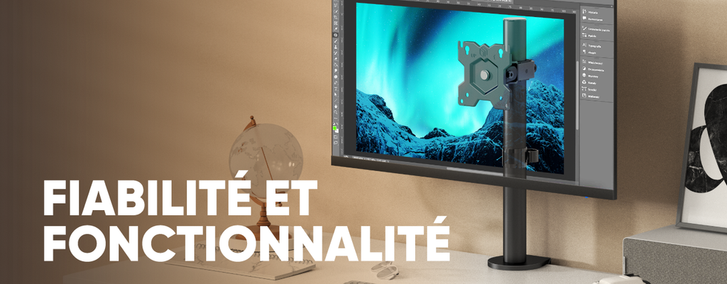 Supports de bureau sans ressort ONKRON : fiabilité et polyvalence pour votre espace de travail