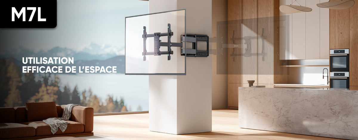 M7L - support TV mural inclinable et orientable mis à jour