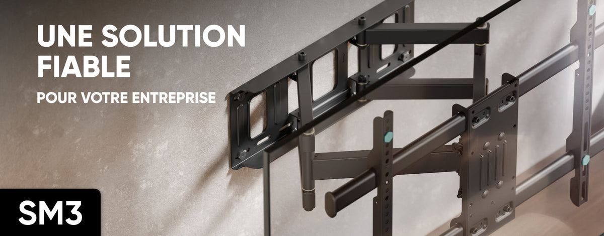 Support TV mural inclinable et orientable SM3