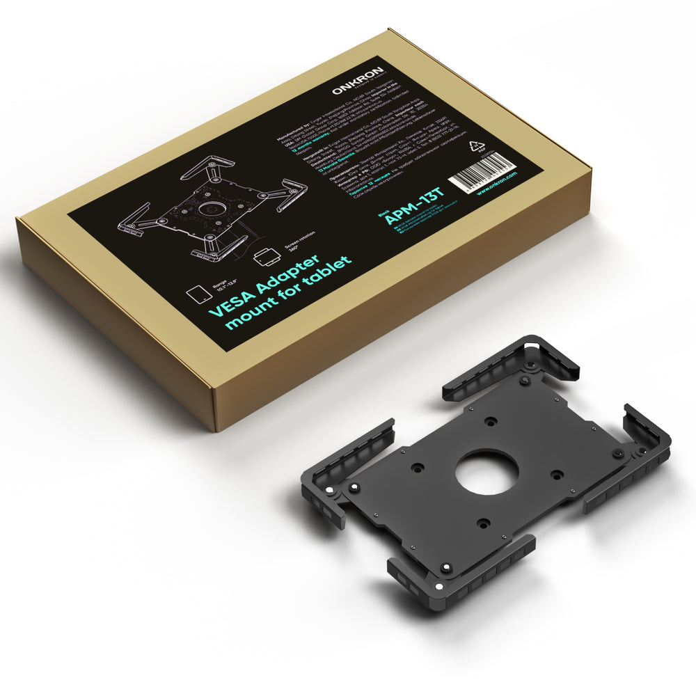 APM13T-B Support adaptateur VESA pour tablettes 10,1" - 12,9" jusqu'à 2 kg noir