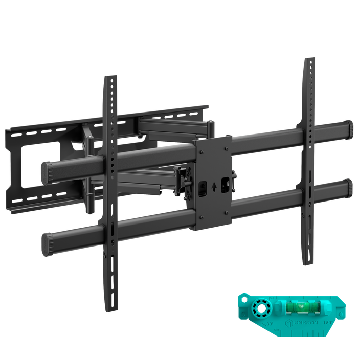 Support mural articulé complet pour 42"-120", charge max. 100 kg, Noir M10