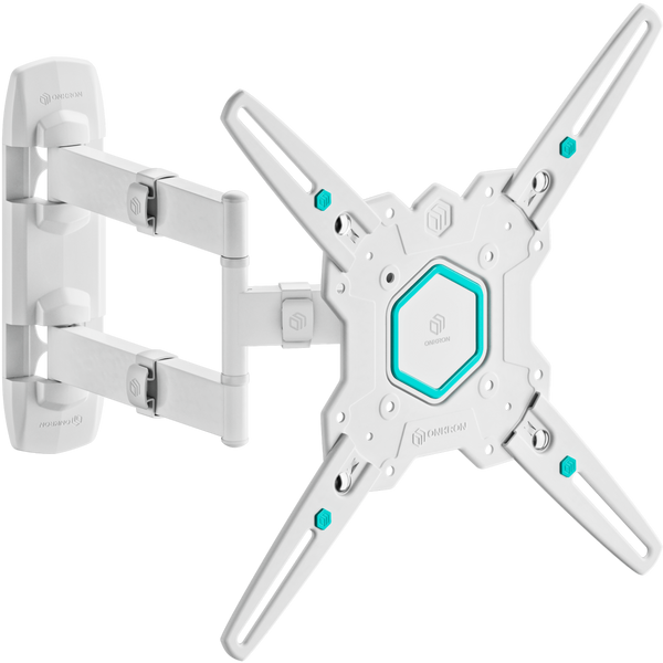 Support mural articulé complet pour 32"-65", charge max. 35 kg, Blanc M4