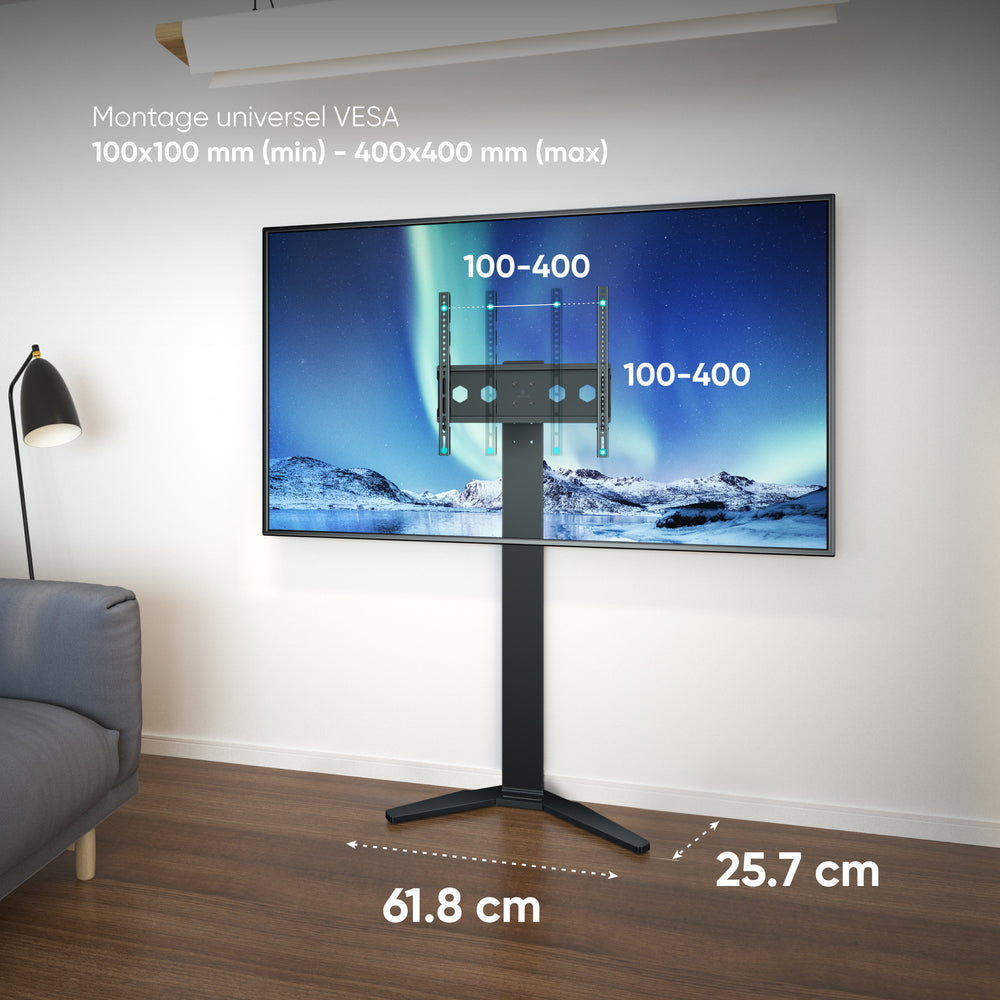 TS1140 Noir, Support TV pour écrans de 26" à 65", 35 kg max