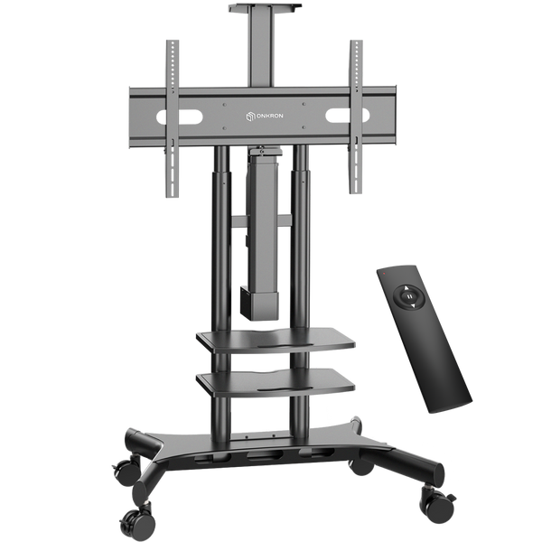 Support Mobile Motorisé pour Télévision 50"-86", max 105,9 kg, Noir TS1881E