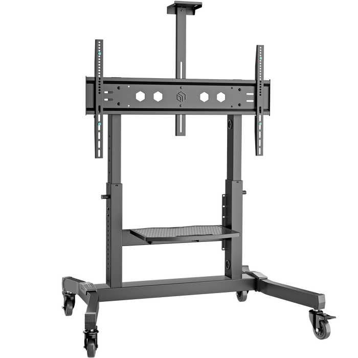 Support Mobile pour Télévision 50"-100", max 130 kg, Incliné, Noir TS1991