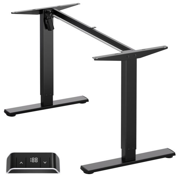 WDF221E-B, Cadre de bureau motorisé jusqu'à 70 kg, Noir