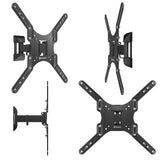 NP44-B Support TV mural pour des téléviseurs LCD OLED Plasma de 26 à 65 pouces 35 kg max Noir